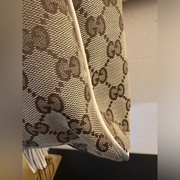 Gucci Beige and Brown Monogram Tote - Picture 10 of 13